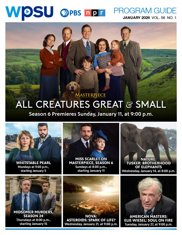 Download the January 2026 Guide WPSU January 2026 Guide