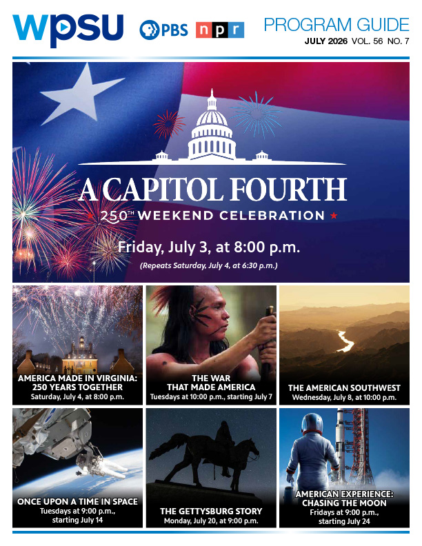 Download the July 2026 Guide WPSU July 2026 Guide