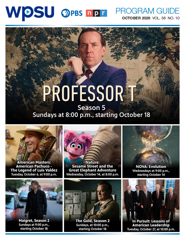 Download the October 2026 Guide WPSU October 2026 Guide cover