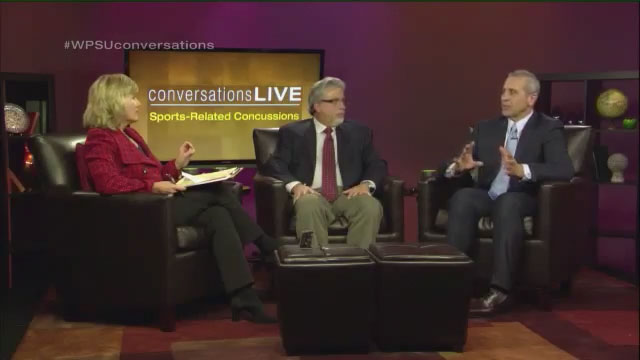 Patty Satalia and guests on the set of Conversations Live