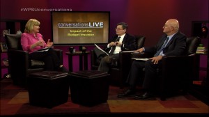 Patty Satalia and guests on the set of Conversations Live