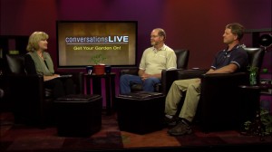 Patty Satalia and guests on the set of Conversations Live