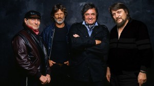 (l to r) Pioneering outlaw country music supergroup The Highwaymen featured Willie Nelson, Kris Kristofferson, Johnny Cash and Waylon Jennings.