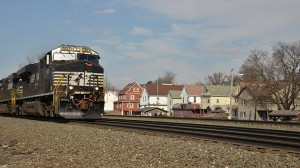 Train passing trough Cresson, PA