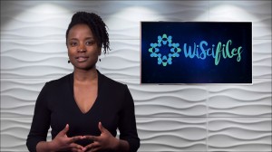 Cheraine Stanford on the set of SciTech Now