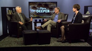 Eric Barron and guests on the set of Digging Deeper