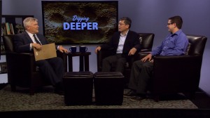 Eric Barron and guests on the set of Digging Deeper