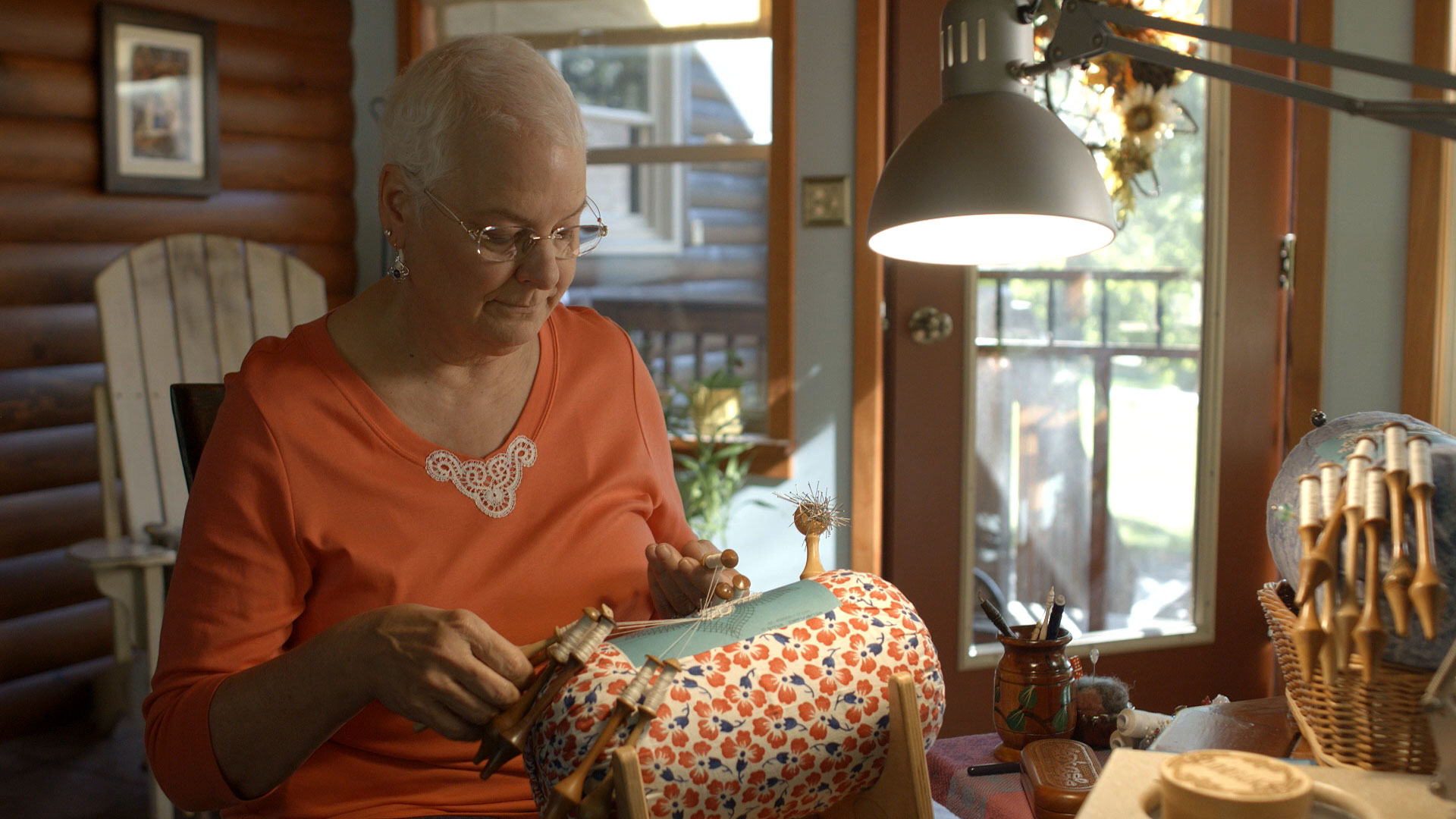 Woman Sewing