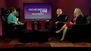 Carolyn Donaldson and guests on the set of Conversations Live