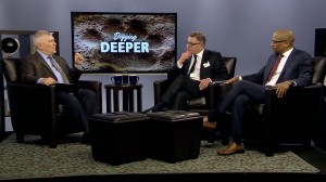 Eric Barron and guests on the set of Digging Deeper