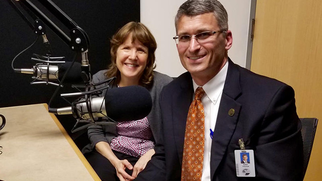 Penn State Child Study Center director Karen Bierman and SCASD superintendent Bob O’Donnell.