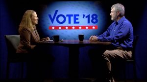 Anne Danahy talking with Brent Ottaway