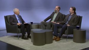 Eric Barron and guests on the set of Digging Deeper