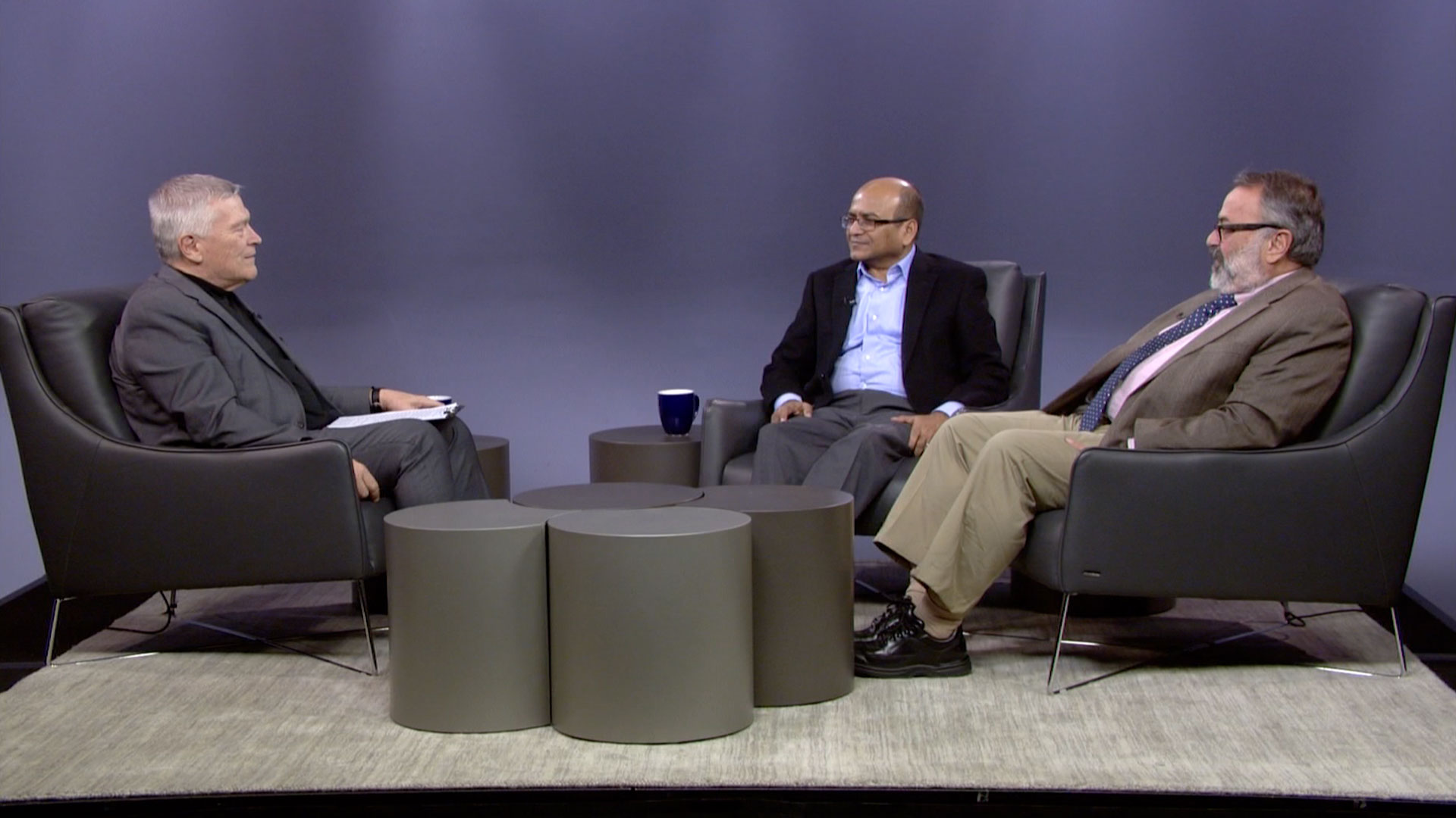 Eric Barron and guests on the set of Digging Deeper