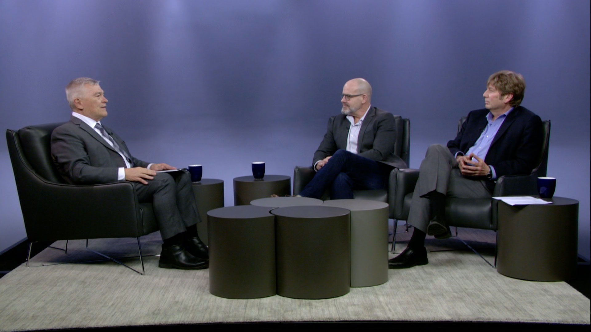 Eric Barron and guests on the set of Digging Deeper