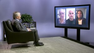 Eric Barron on the set of Digging Deeper