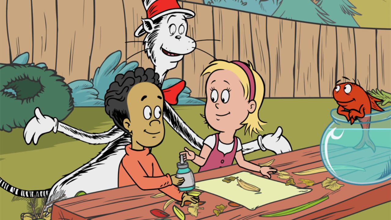 cat in the hat creates art