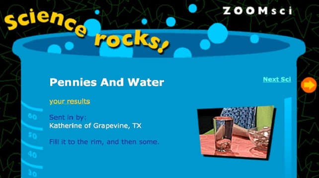 Pennies and Water experiment