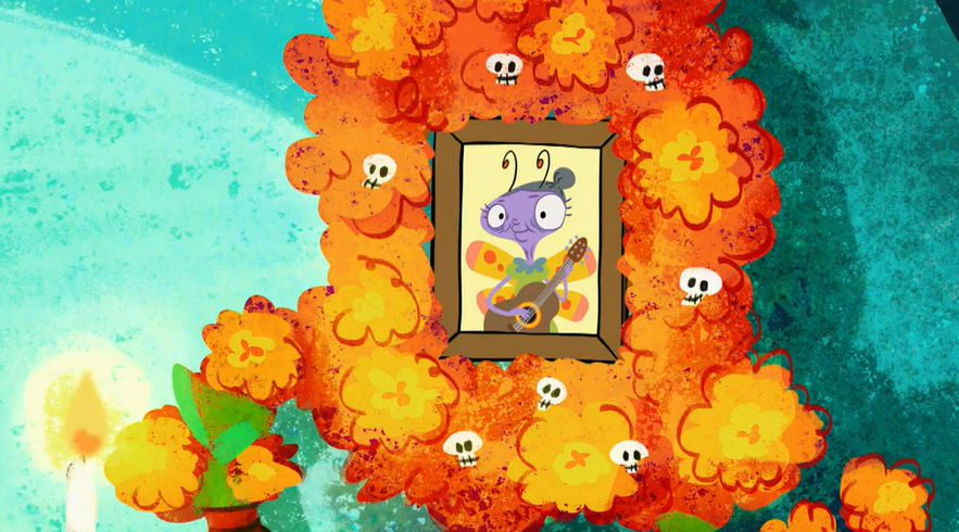 An image of a alter for dia de los muertos