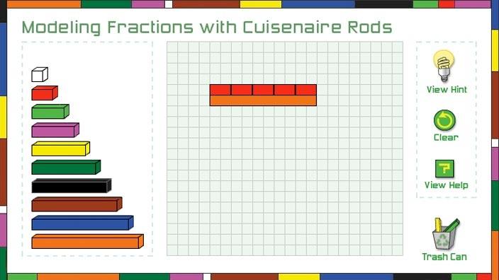 A drawing of fraction modeling on a coordinate plane.