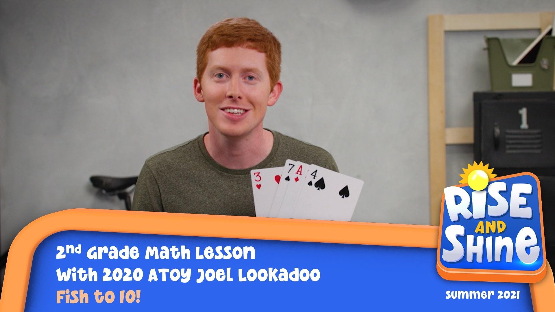 A man presenting cards to the camera.