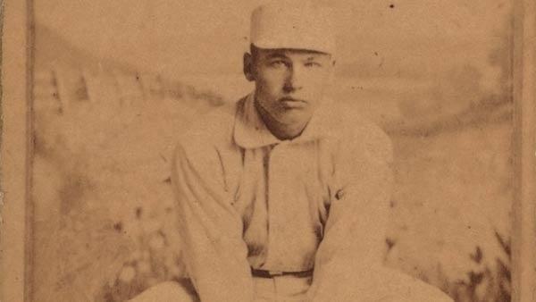 A photograph of a black baseball player, William Hoy.