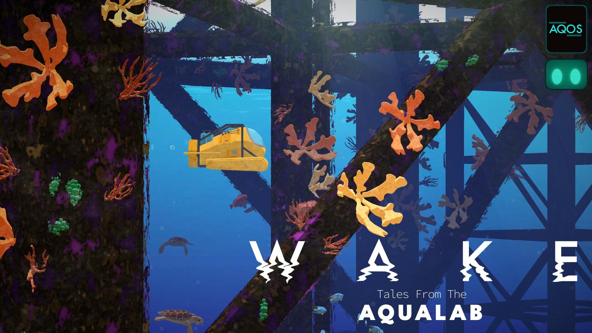 A computer graphic of a submarine underwater.