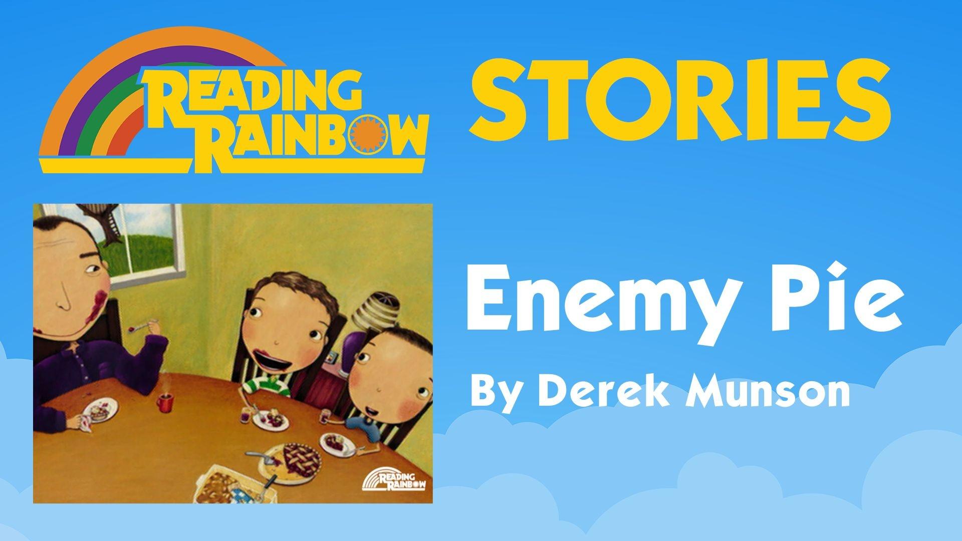 A drawing of an adult and two children eating at a table.