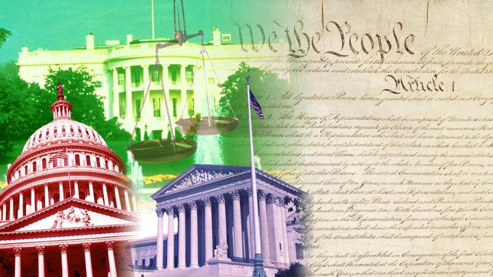 College of the Capitol building, White House, and the Declaration of Independence.