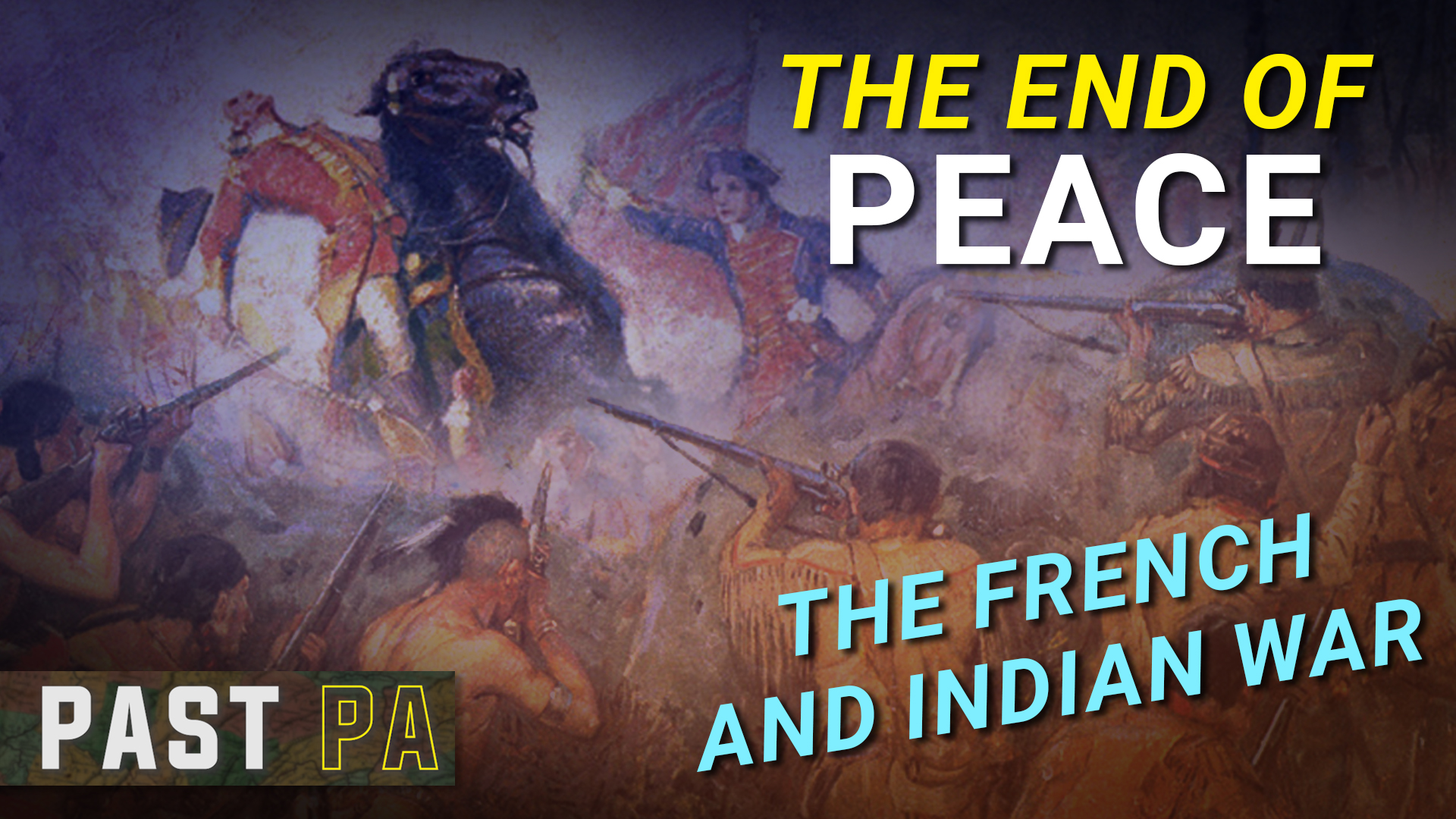 A painted scene of the French and Indian War.